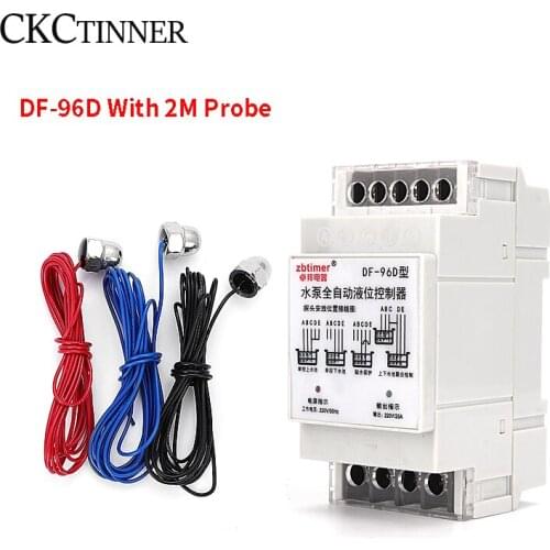 DF-96D Automatic Water Level Controller Switch AC220V With 2M Probe Control Water Level Sensing Relay