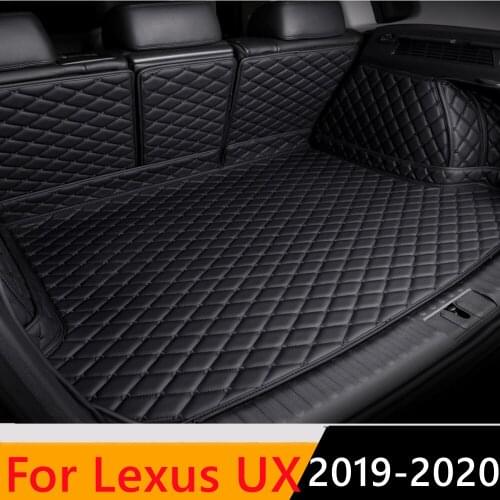 Sinjayer Waterproof Highly Covered Car Trunk Mat Tail Boot Pad Carpet Cover High Side Cargo Liner For LEXUS UX Series 2019 2020