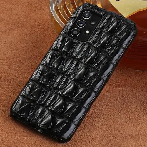 100% Genuine Crocodile Leather Case For Samsung Galaxy A52 5G A72 A51 A71 A50 M31 S20 S8 S9 S10 S21 Plus S21 Ultra Note 20 10 9