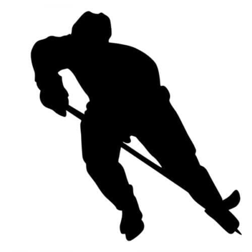 18x16cm Ice hockey Sportman Boy Stickers athlete Lover Car Stickers For Car Front Windshield Rainproof Decal CL330