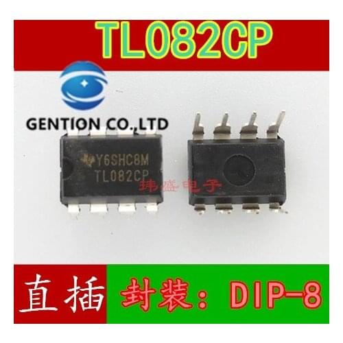 20PCS TL082 TL082CP TL082CN DIP-8 pairs of operational amplifier in stock 100% new and original