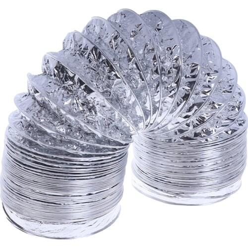 4 Inch 100mm Ventilator Pipe PVC Aluminum Tube Air Ventilation Pipe Hose Flexible Exhaust Duct 3/2M Air System Vent Bathroom