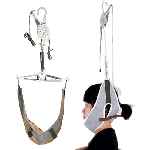 50% Hot Sale Pain Relief Hanging Neck Stretcher Neck Cervical Traction Stretch Gear Brace Kit