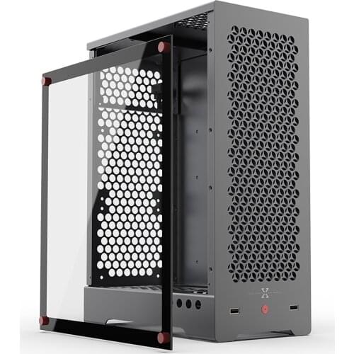 Braveman C1 MATX Computer Case Aluminum Alloy Chassis ATX Power Supply Water Cooled Long Graphics Card Tempered Glass Side Panel