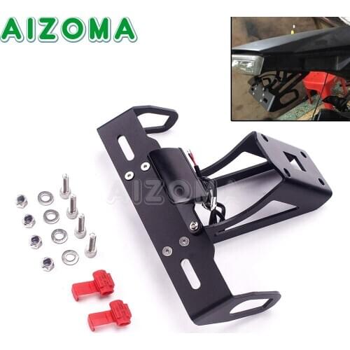 Tail Tidy Fender Eliminator Registration LED License Plate Holder Frame For Kawasaki Z 1000 2010-13 Z 1000SX NINJA 1000 2011-16