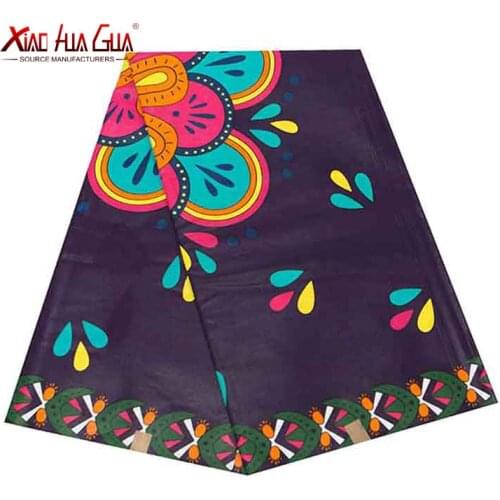 African Fabric Xiaohuagua Brands Designer Fabric Ankara Printed Batik Cotton Fabric by the Yard Sewing Family Couple Dress