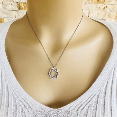 İvy 925 Sterling Silver Necklace Women Girls Gift Jewelry Accessories Fashion Handmade Elegant Chain