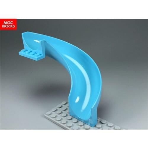 5pcs /lot MOC Bricks Playground 6x12x8 Curved 180 degrees 11267 DIY Building Blocks Assembles City Street View Toys