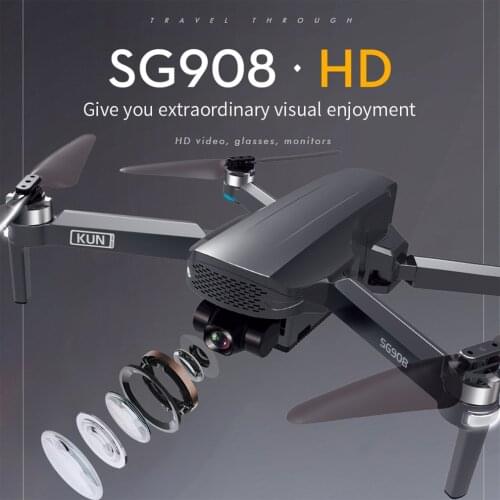 SG908 Drone 3 Axis Gimbal Drone With 4K Camera High Definition 5G GPS WIFI FPV Brushless Motor Professional RC Quadcopter