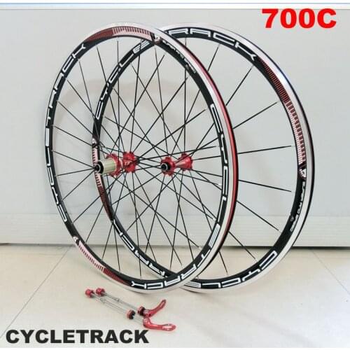 Last HOT Sale CK 700C Alloy Wheels Cosmic Road Bicycle Bike Wheel V Brake Aluminium Wheelset Bicycle Wheels Rims bicycle parts