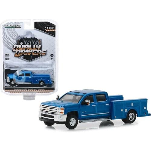 GL 1:64 2018 CHEVROLET SILVERADO 3500HD DUALLY alloy model Car Diecast Metal Toys Birthday Gift For Kids Boy