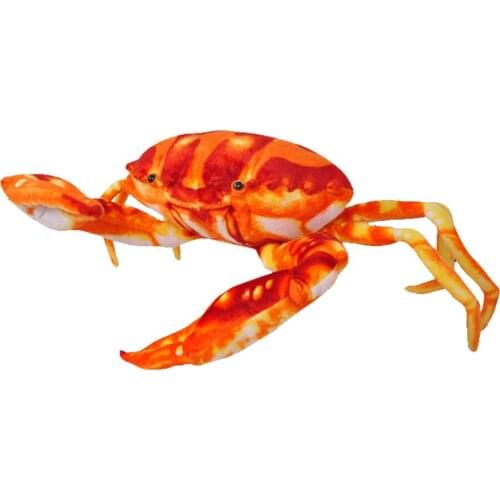 Ocean Creatures Plush Crab Cushion Doll Cute Stuffed Marine Animal Toys For Baby Kids Birthdays Gifts Home Decoration