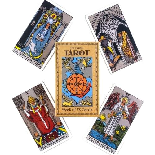 The Original Tarot Deck Leisure Party Table Game High Quality Fortune-telling Prophecy Oracle Cards With Guide Book