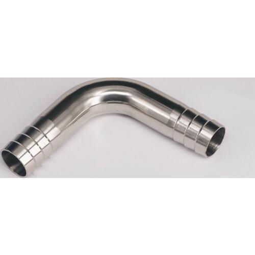 304 Stainless Steel Sanitary 90 Degree Elbow Pipe Fitting Hose Barb Connnector Fit for 25mm I/D Hose