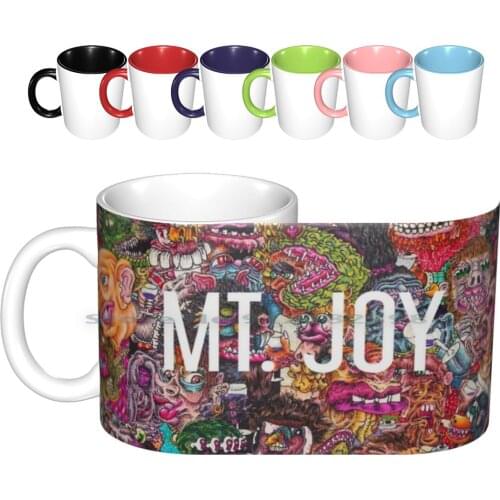 Full Color Mt Ceramic Mugs Coffee Cups Milk Tea Mug Mt Joy Cartoon Mgmt Music Indie Creative Trending Vintage Gift Bottle Cup