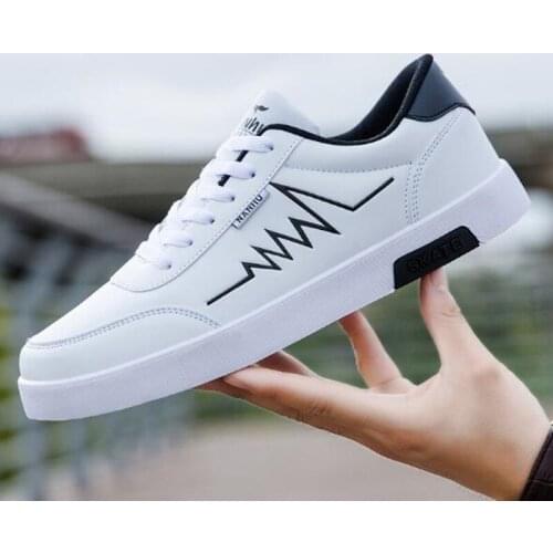 High Quality Brand Men Casual Shoes Hot sale Spring Autumn Casual Shoes Men Breathable Fashion Red Black Casual Men Shoes White