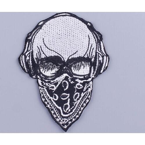 Diy Skeleton Patch Embroidered Patches For Clothing Iron On Patches For Clothes Punk Stickers Patch On Clothes Jacket Applique