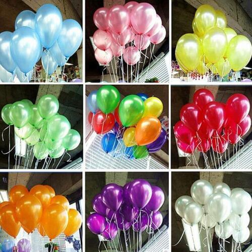 10Pcs birthday balloons 10inch 1.5g Latex Helium balloon Thickening Pearl party balloon Party Ball kid child toy wedding ballons