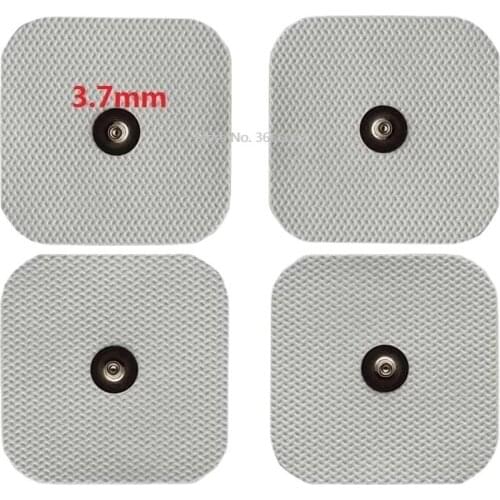20pcs 5*5cm SQUARE STUD Electrode Pads SELF ADHESIVE Reusable For Compex TENS EMS Units