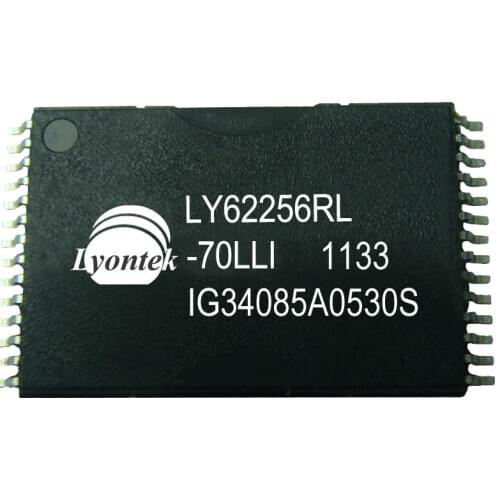 20pcs New Original LY62256RL-70LLI 256K Low Power SRAM 32KX8 sTSOP(28) 70ns 2.7-5.5V 0 to 70°C