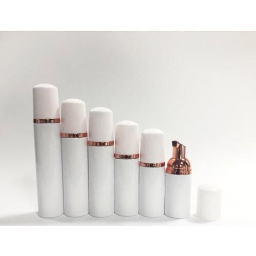 30pcs/lot 30ml 60ml 80ml 100ML White Plastic Foam Bottle Empty Cosmetic Refillable Package Lashes Cleanser Shampoo Container
