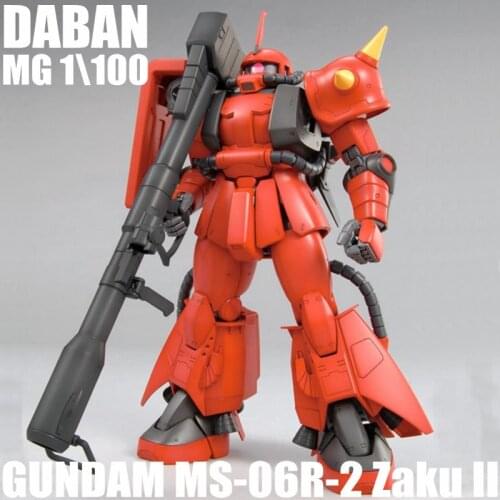 DABAN MG 1\100 MS-06R-2 Zaku II Action Figures Toys Assemble Model Kits