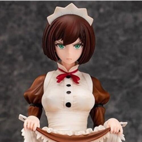 Daiki Iya na Kao Sarenagara Opantsu Misetemoraitai Chitose Itou San of Maid Classic Brown Anime Sexy Girl PVC Action Figure Toys
