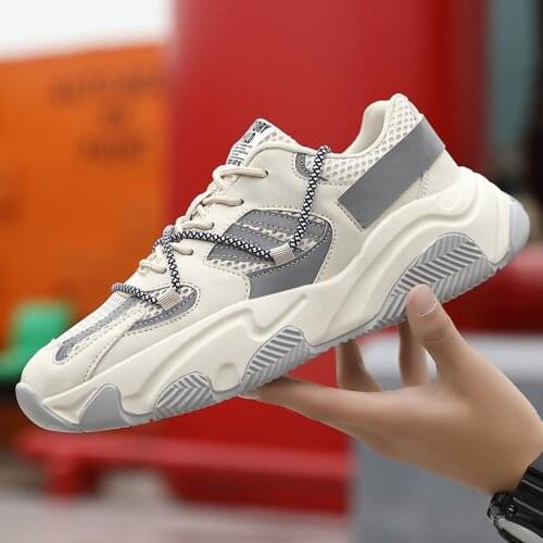 Spring Men Professional Nite Jogger Running Shoes Breathable Trainers Outdoor Reflective Sports Triple All White Sneakers 39-44