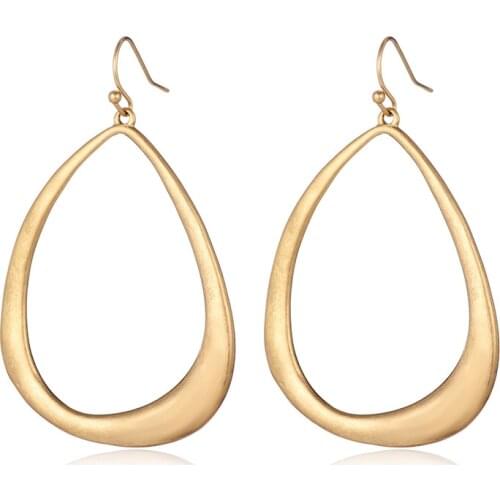 Irregular Simple Design Round Earrings Retro Cute Crystal For Women Girls Fashion Jewelry Drop Shipping SN04