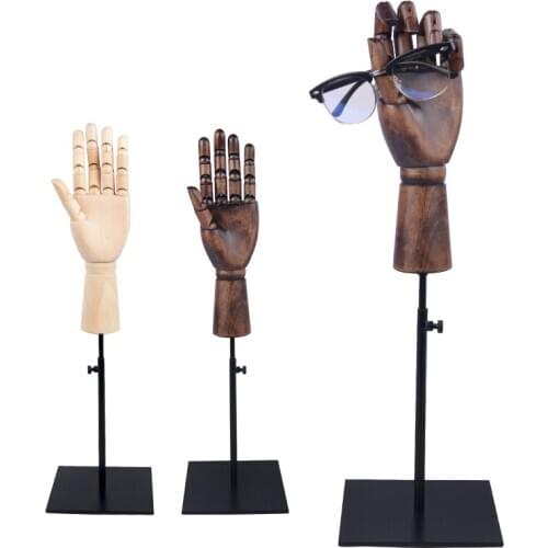 Linliangmuyu Hand shape metal display stand for Jewelry Ring Necklace Earring Glasses Watch Display