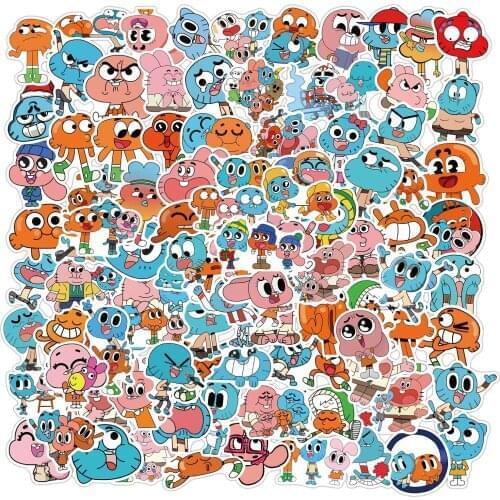 Cute Animal Rabbit Cat Graffiti Aesthetic Sticker Suitcase Skateboard Notebook School Office Stationery Decoration 100PCS