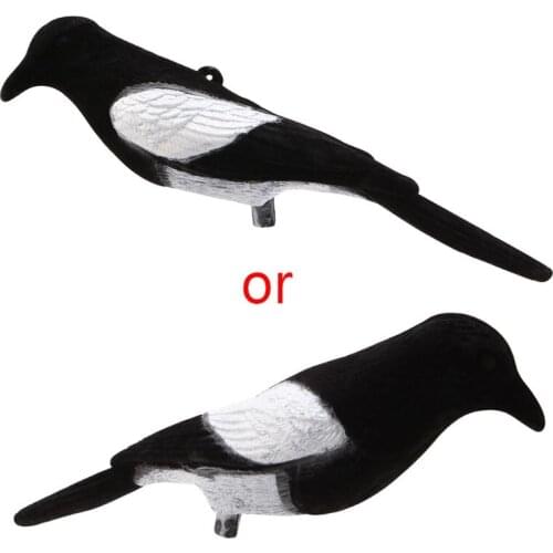 Magpie Bird Painted Decoy Shell Outdoors Shot Hunting Shooting Lures Bait Tool 03KA