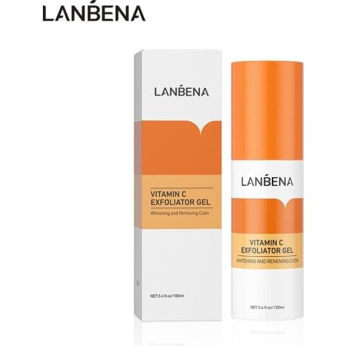 LANBENA Vitamin C Exfoliating Scrub Gel Whitening Brighten Body Face Gentle Peel Off Oil Control Deep Moisturizing Skin Care