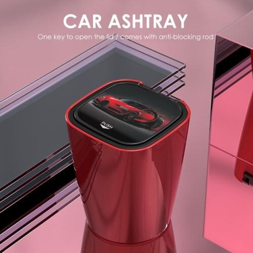 Enduring Car Durable Parts Components Portable LED Car Auto Ashtray Smokeless Cigarette Holder Automobile Accessories