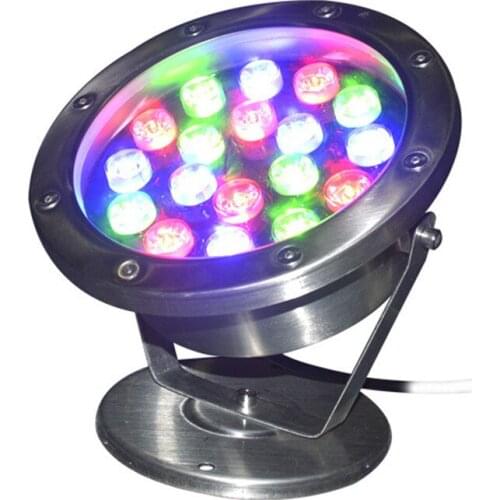 Pool LED Rgb Colorful Underwater Light 15W 18w 12v 24v IP68 Lamps Pool Lights Underwater Dc Garden Lights Fountain Fish Tank
