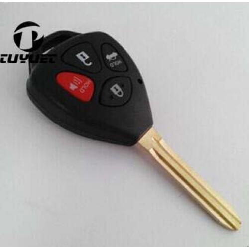 Replacement 4 Buttons Remote Key Shell For Toyota Car Key Blanks Case