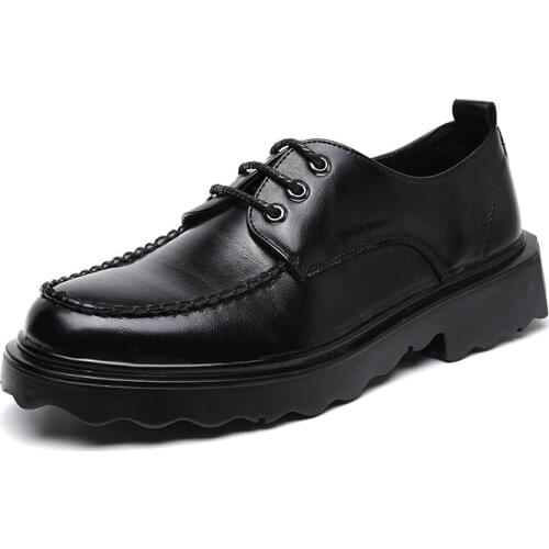 Mens Quality Cowhide Leather Shoes British Business Lace Up Black Soft Leather Man Leather Dress Shoes Zapatillas De Hombre