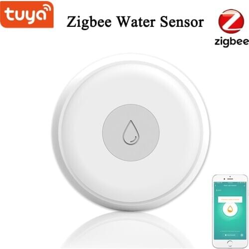 Smart Life Zigbee Water Leak Sensor Wireless Flooding Detector Water Leakage Detector Zigbee Smart Home Automation Security