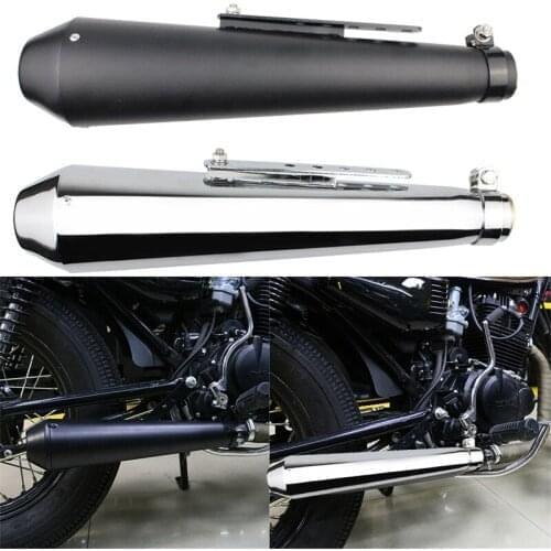 Universal Retro Vintage Electroplating Motorcycle Exhaust Pipe Muffler for Harley cg125 sr400 cb500 vt500