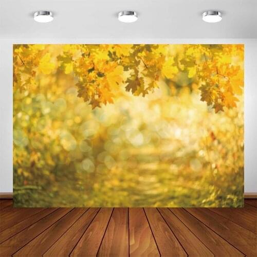 Yeele Autumn Tree Leaves Light Brokeh Nature Travel Scene Photo Backgrounds Custom Vinyl Photography Backdrops For Photo Studio