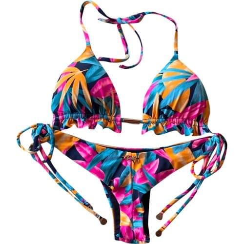 Women Bandeau Bandage Bikini Set Push-up Brazilian Swimwear Beachwear Swimsuit Low Waist Swimwear Bikini Sexy Bikinis L3