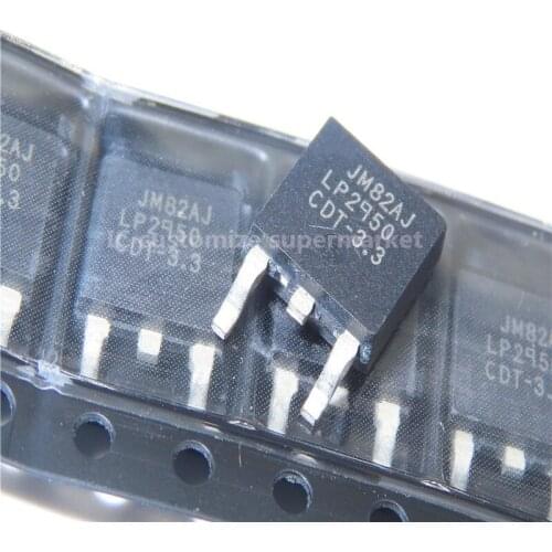 10PCS/LOT NWE LP2950CDT-3.3 TO-252 3.3V SMD Transistor