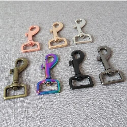 20 Pcs 25mm Metal Buckle Lobster Clasps Carabiner DIY Bag Dog Leash Belt Straps Clip Sewing Accessory Strong Hardware Snap Hook