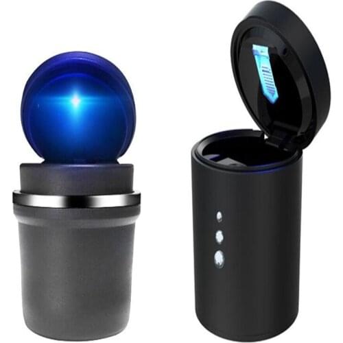 2021 June new Car ashtray Automatic smoking ashtray with lid Multifunctional hanging ashtray