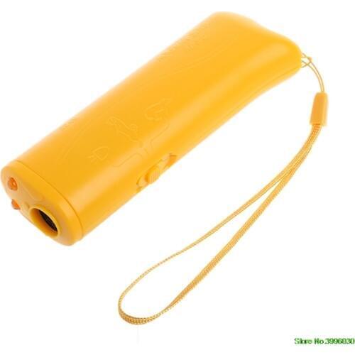3 in 1 Ultrasonic Anti Bark Stop Barking Dog Training Repeller Control Trainer LED Flashlight