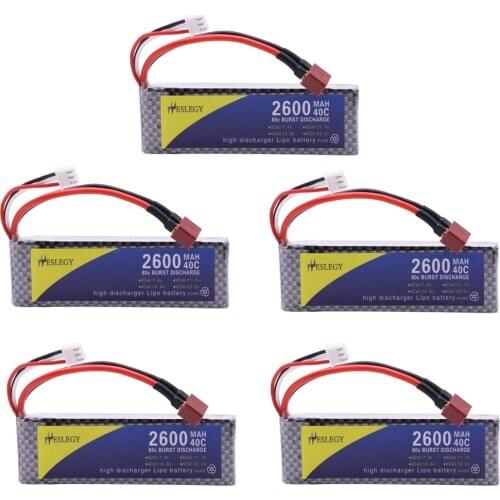 5PCS 7.4V 2600mah 2S lipo battery for WLtoys 144001 1/14 2.4G 4WD High Speed Racing RC Car Vehicle Models 7.4 V RC toys battery