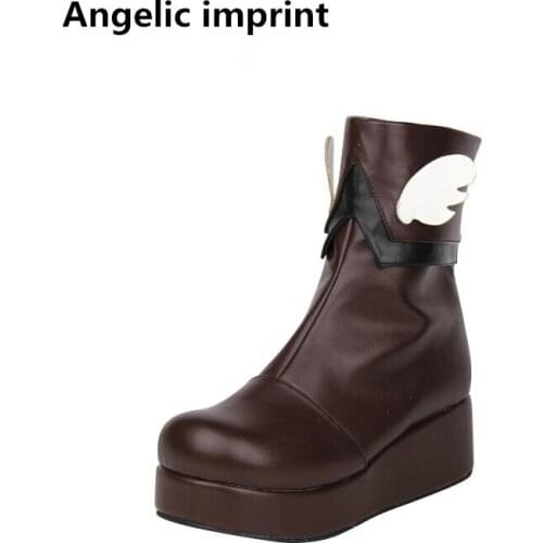 Angelic imprint Women's Wedge Ankle Boots