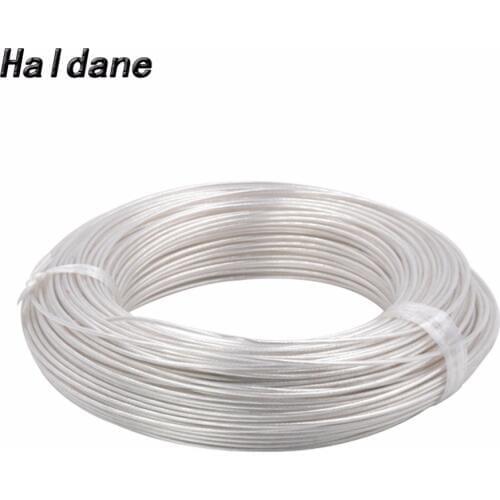 Free Shipping Haldane 100Meter 0.2mm2 0.2square 7N OCC Silver Plated Wire Cable for DIY Headphone cable