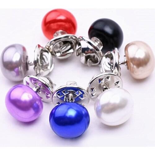 Hot Sell Classic Elegant Woman Jewelry Korea Imitation Pearl Collar Cardigan Shawl Buckle DIY Scarf Brooch Pins