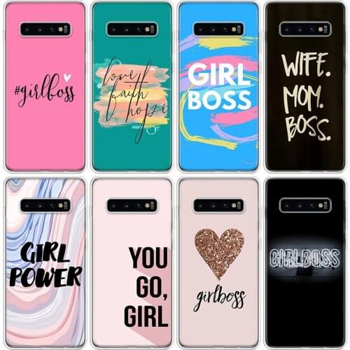 Girl Boss Like A Boss Phone Case For Samsung Galaxy S20 FE Ultra S10 S21 Note 10 9 8 S9 S8 Plus Lite S7 J4 J6 Cover Coque Shell
